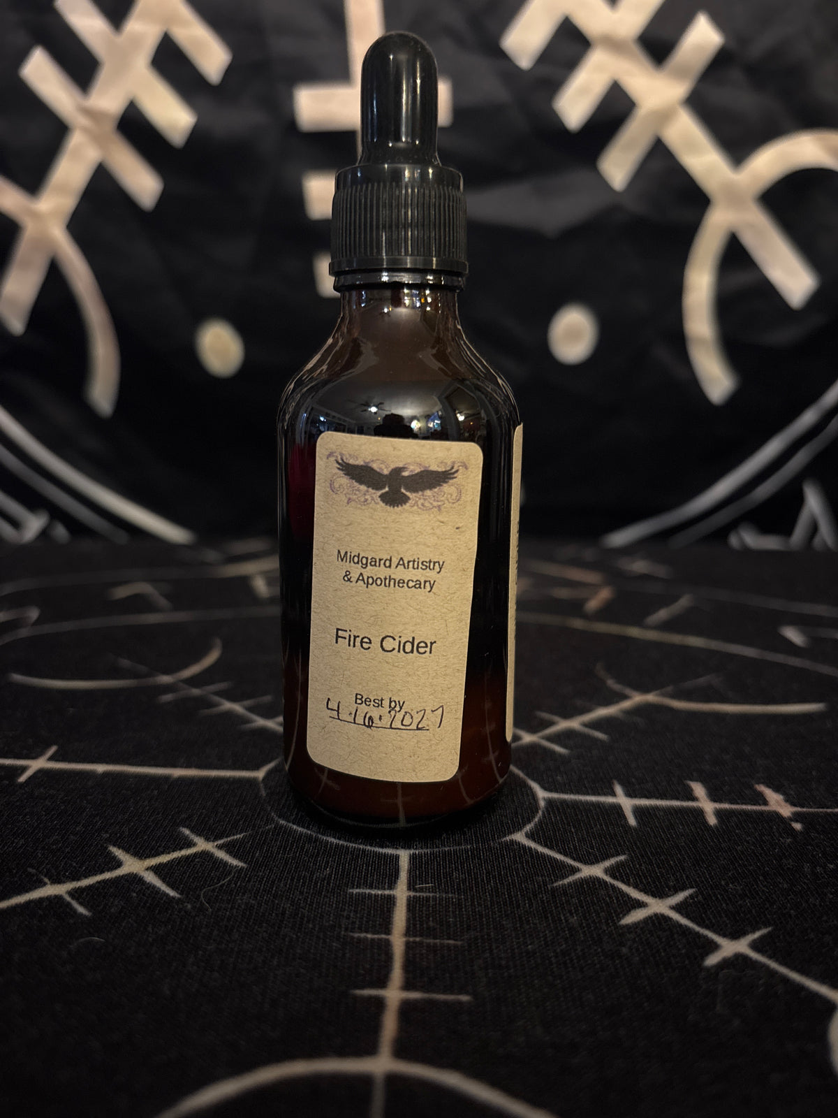 Homemade fire cider, 2 oz, by Midgard Artistry