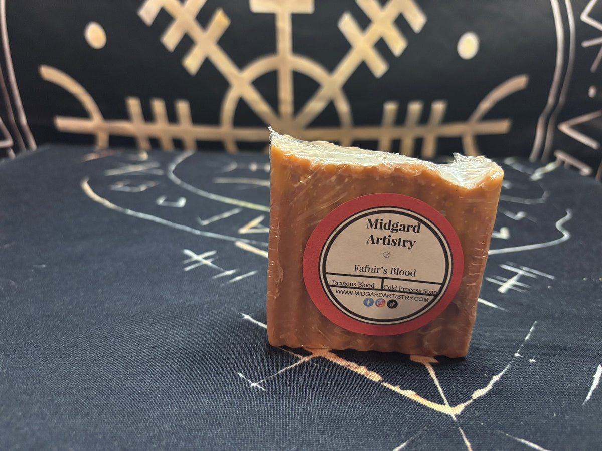 Fafnir's Blood dragon's blood goat milk soap by Midgard Artistry