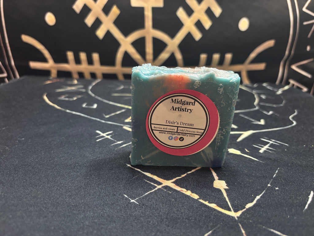 Dísir's Dream berries and cream goat milk soap by Midgard Artistry