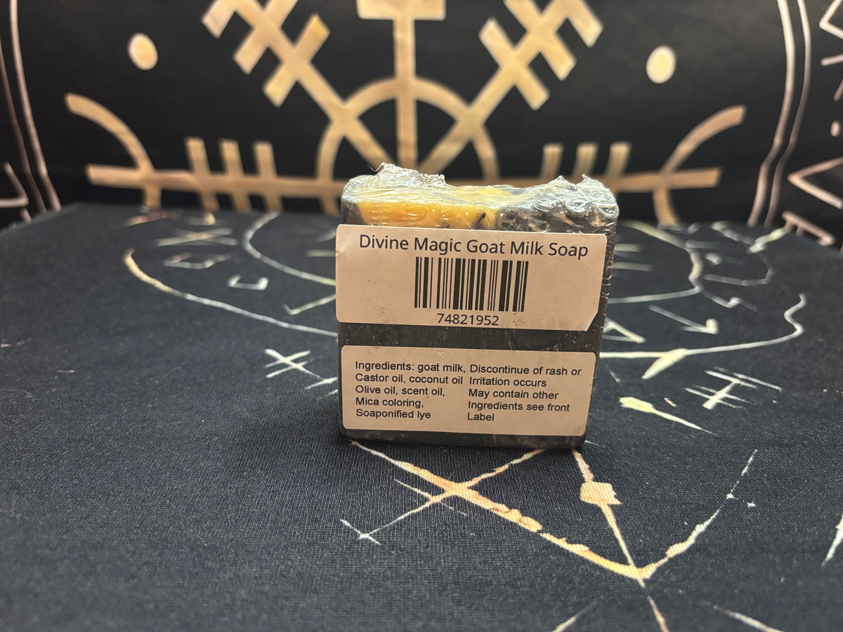 Divine Magic frankincense charcoal goat milk soap by Midgard Artistry, photo 2