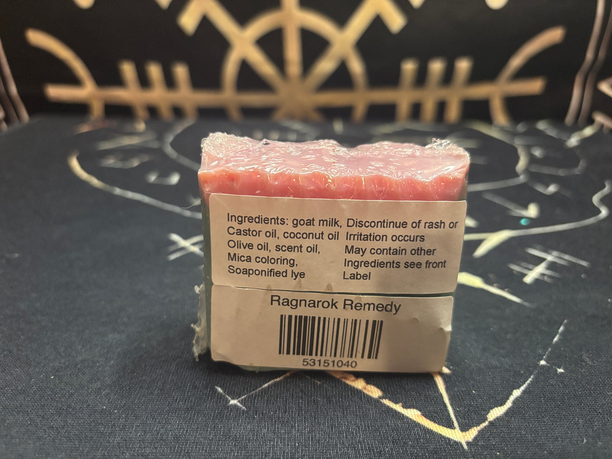 Ragnarök Remedy herbal goat milk soap by Midgard Artistry, photo 2