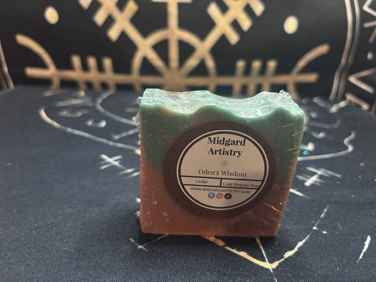 Odin's Wisdom cedar soap by Midgard Artistry