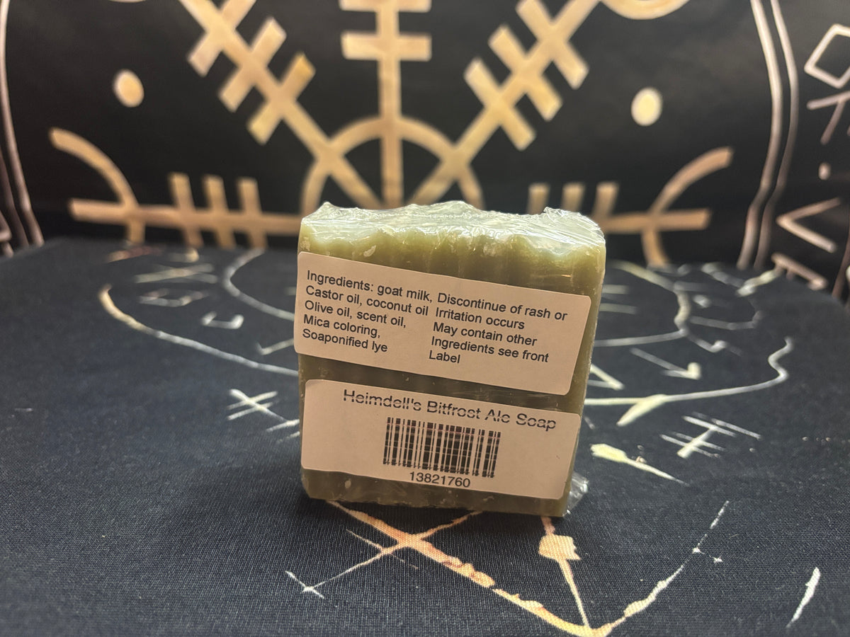 Heimdall's Bifrost Ale beer and charcoal goat milk soap by Midgard Artistry, photo 2