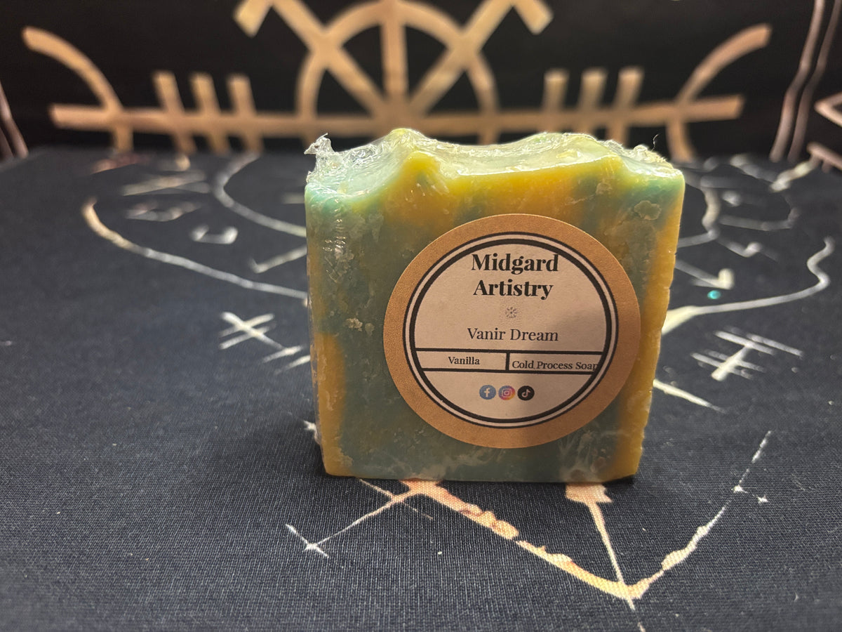 Vanir Dream vanilla goat milk soap by Midgard Artistry
